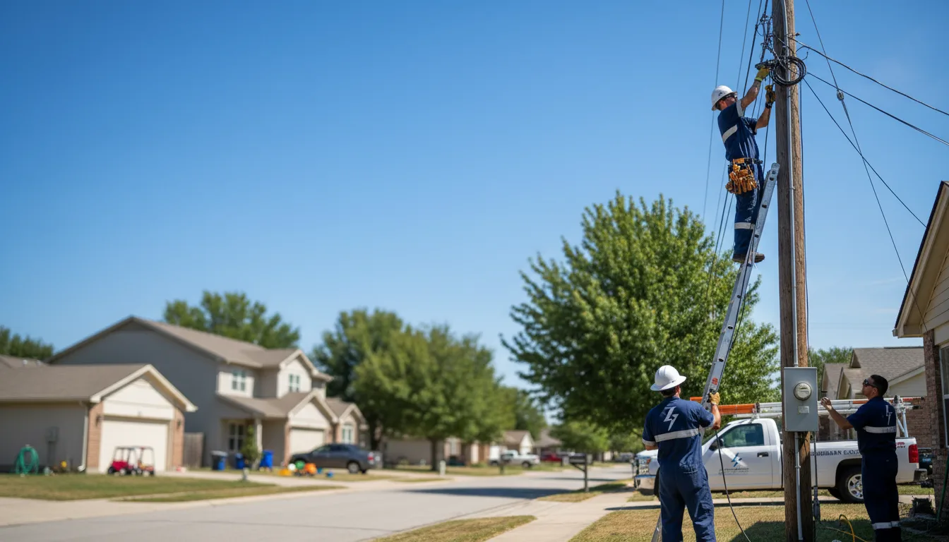 Residential electrician providing installation services in Bentley, KS
